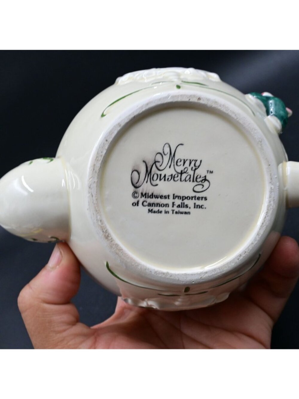 Merry Mousetales Ceramic Teapot Midwest Importers of Cannon Falls Mice Vintage - Picture 6 of 7